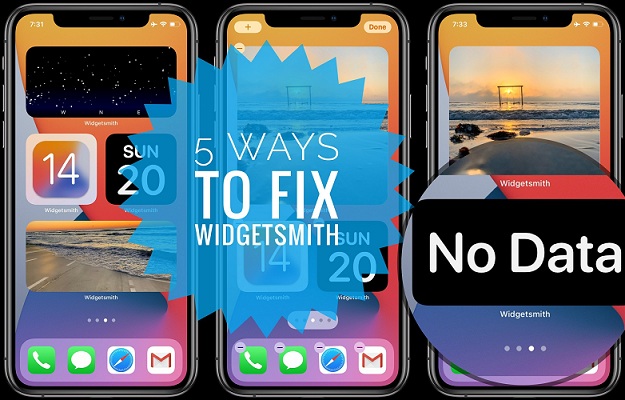 5 способов исправить серый экран Widgetsmith, черный экран, отсутствие ошибок данных на iPhone и iPad