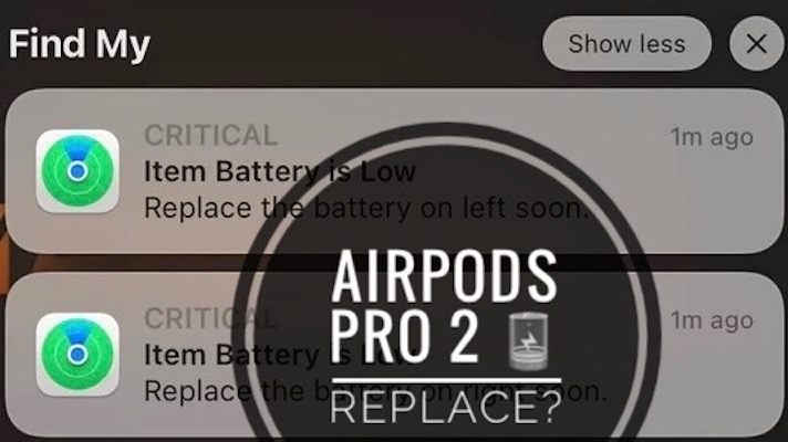 Ошибка уведомления о замене батареи AirPods Pro 2 (исправить?)