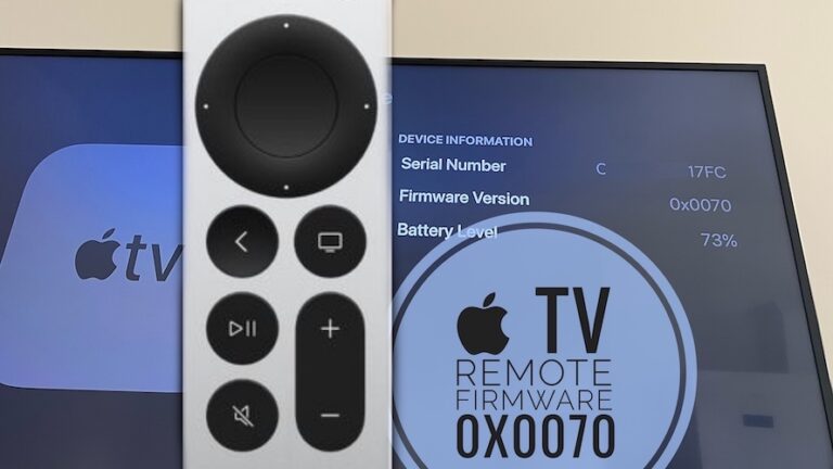 Обновление прошивки Apple TV Remote 0x0070: загрузка, функции