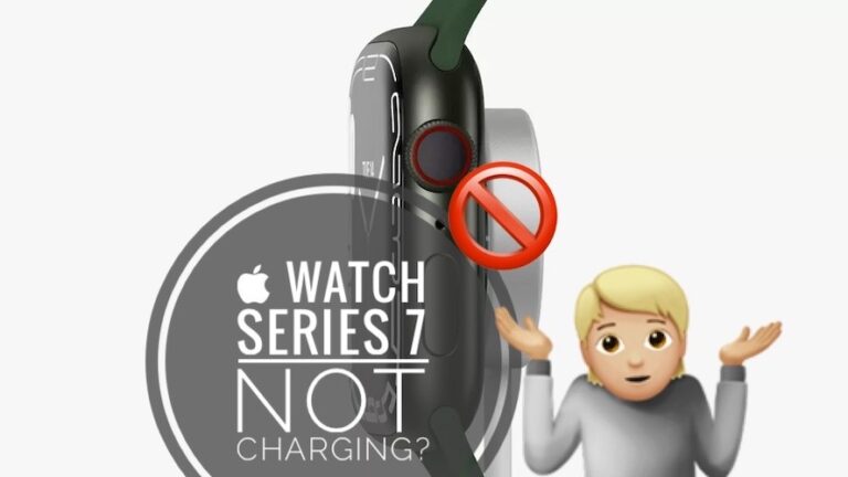 Apple Watch 7 не заряжается (случайно прекращает зарядку)