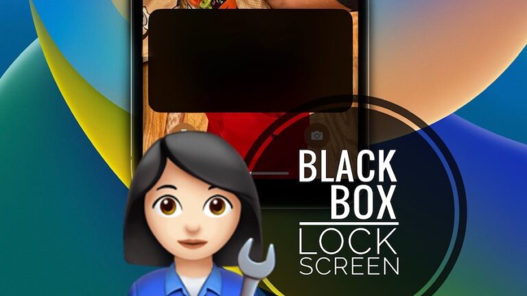 Черный ящик на экране блокировки не исчезнет в iOS 16?  (Исправить!)