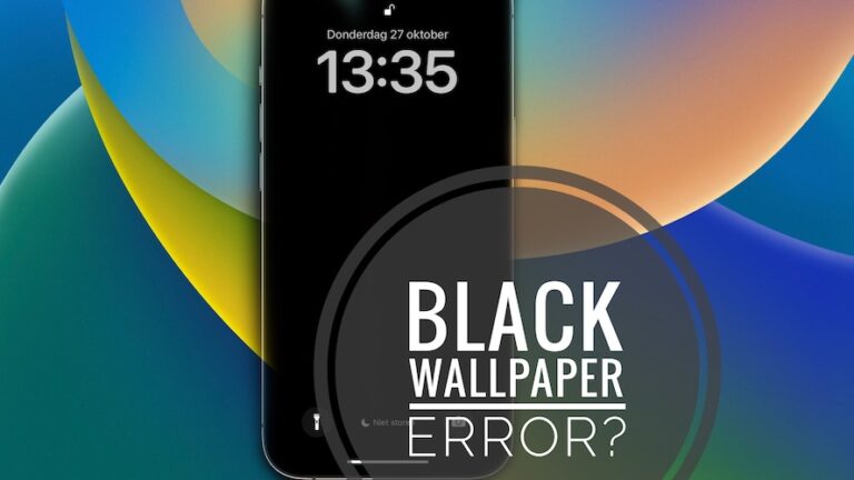Обои становятся черными на iPhone в iOS 16?  (Зафиксированный?)