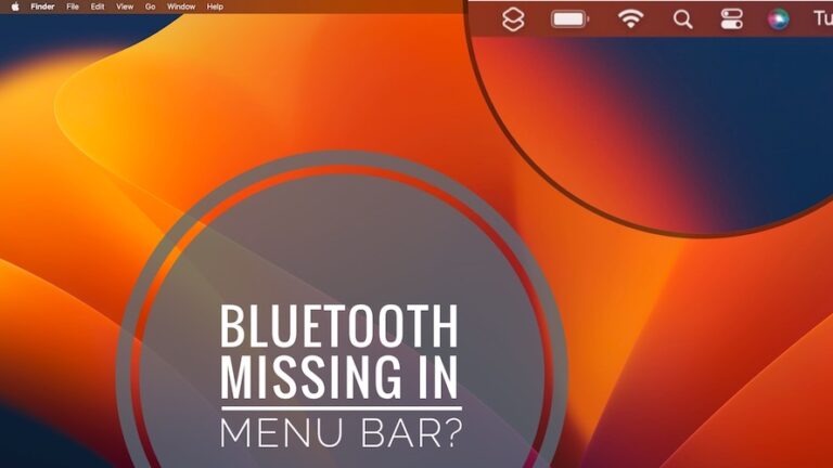 Как добавить значок Bluetooth в строку меню (macOS Ventura)