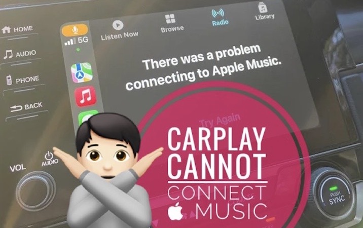В CarPlay возникла проблема с подключением к Apple Music Ошибка