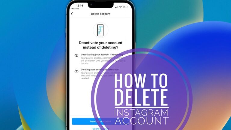 Как удалить учетную запись Instagram на iPhone (навсегда!)