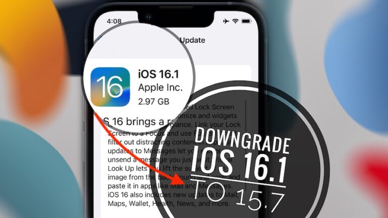 Понизьте версию iOS 16.1 до 15.7 без потери данных!