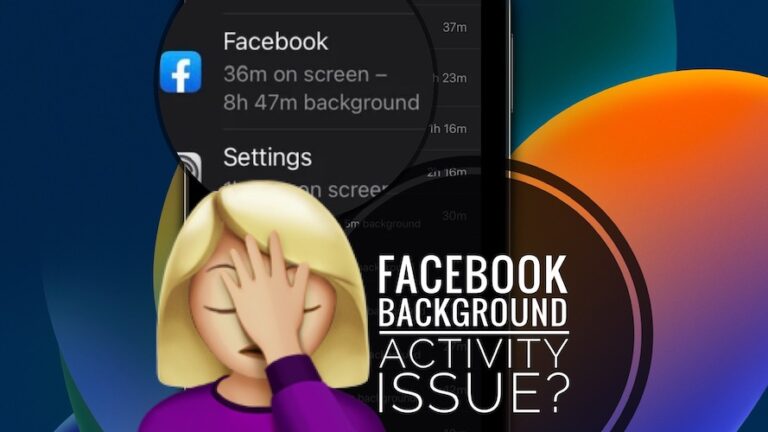 Как остановить фоновую активность Facebook на iPhone