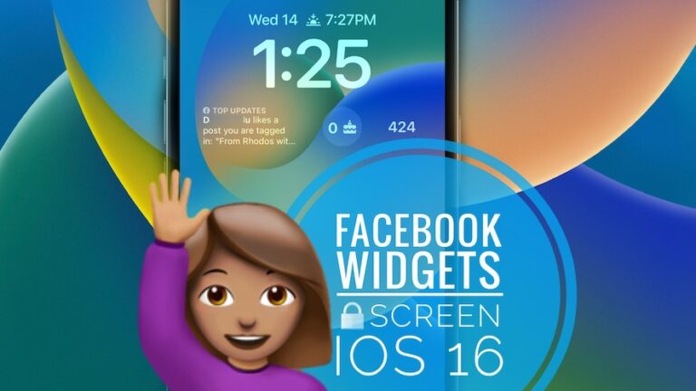 Виджет блокировки экрана Facebook на iPhone в iOS 16 [How To]