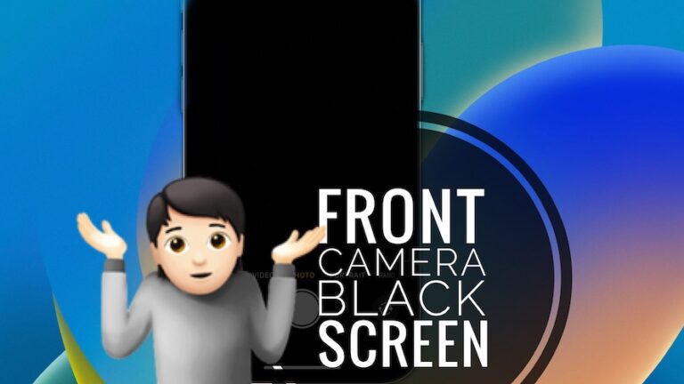 Черный экран передней камеры iPhone после обновления iOS (исправить!?)