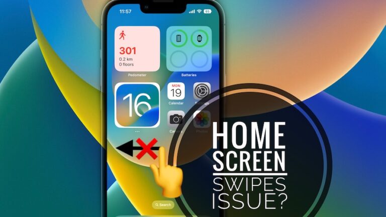 Не удается провести пальцем по домашнему экрану на iPhone в iOS 16?  (Исправить!)