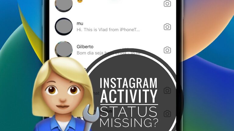 Статус активности в Instagram не работает на iPhone в iOS 16