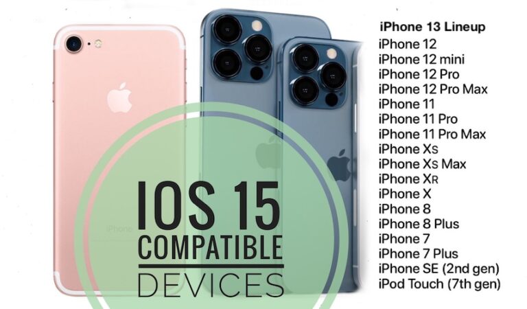 iOS 15-совместимые устройства: 23 модели iPhone?  (обновлено)
