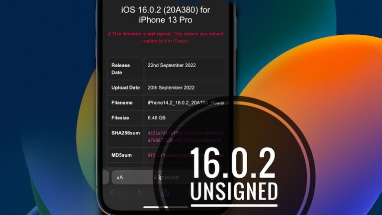 iOS 16.0.2 больше не подписана!  iOS 15.7 все еще подписана!