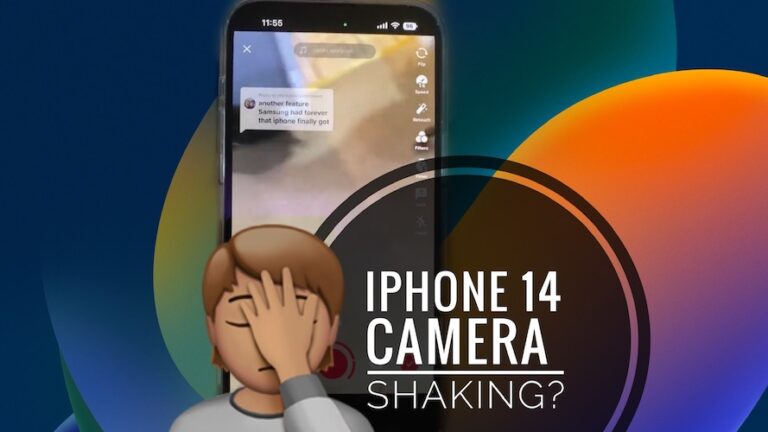 Камера iPhone 14 Pro трясется, вибрирует, гудит?  (Исправить?)