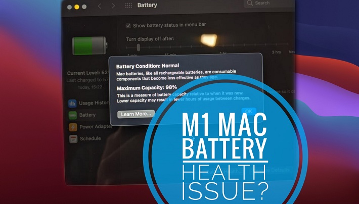 Проблема со здоровьем батареи MacBook M1 (ошибка максимальной емкости?)