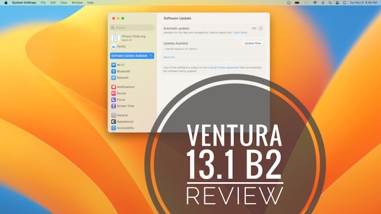 macOS Ventura 13.1 Beta 2: проблемы, функции, исправленные проблемы