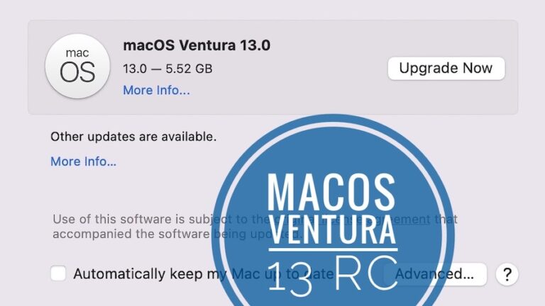 Проблемы с macOS Ventura RC, функции, исправленные ошибки и многое другое
