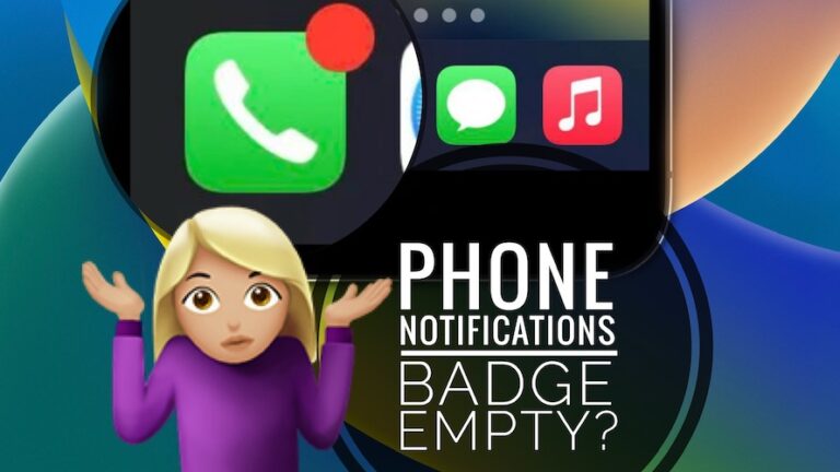 Значок уведомлений телефона пуст в iOS 16?  Красная точка?  (Исправить!)