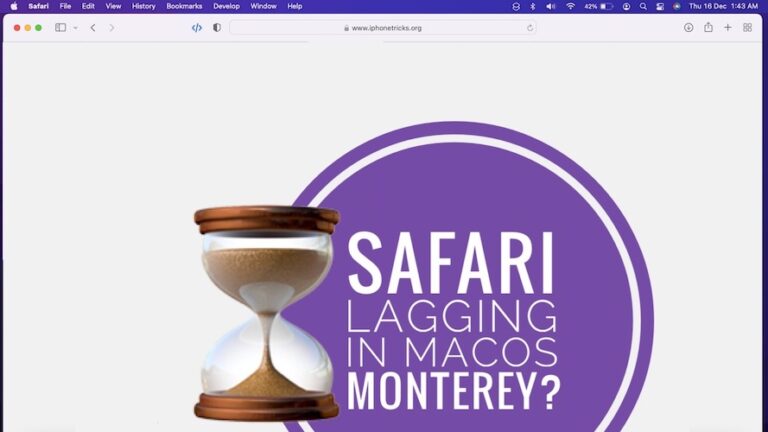 Safari тормозит на Mac в macOS Monterey 12.1 (исправить?!)