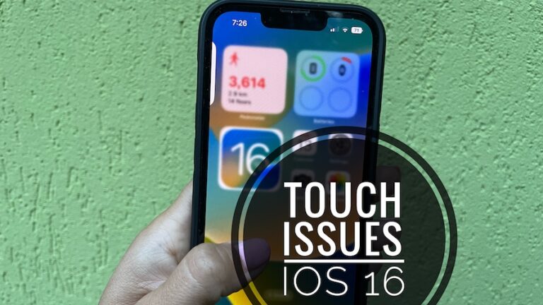 Сенсорный экран не работает на iPhone в iOS 16 (исправить?)