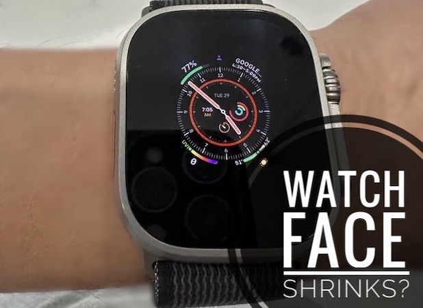 Лицо Apple Watch уменьшается?  WatchOS 9 Mini Watch Face Ошибка?