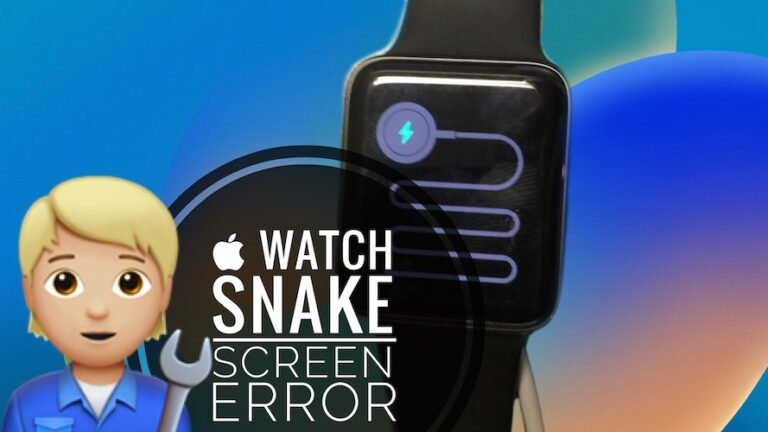 Как исправить ошибку экрана Apple Watch Snake (Snake Of Death)