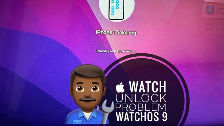 Apple Watch Unlock Mac не работает в watchOS 9 (исправить!)