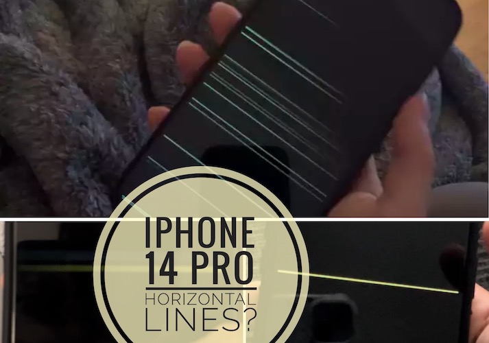 Горизонтальные линии iPhone 14 на экране при пробуждении?  (Исправить?)