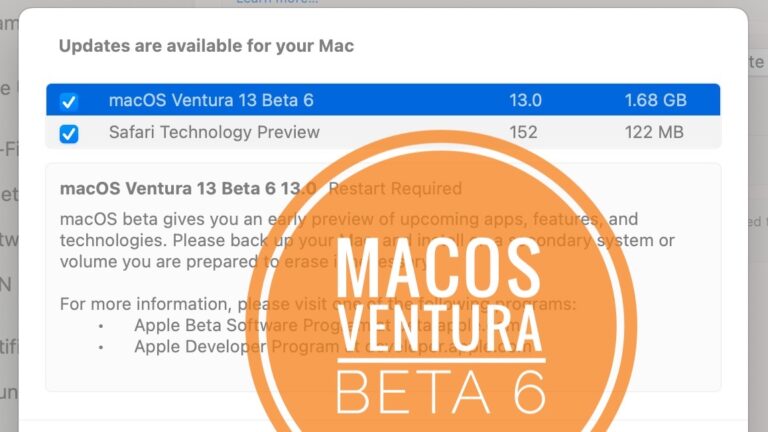 macOS Ventura Beta 6: проблемы, исправленные ошибки, функции [Q & A]