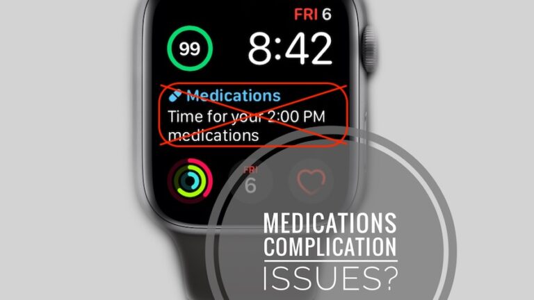 Усложнение лекарств недоступно в watchOS 9.2?
