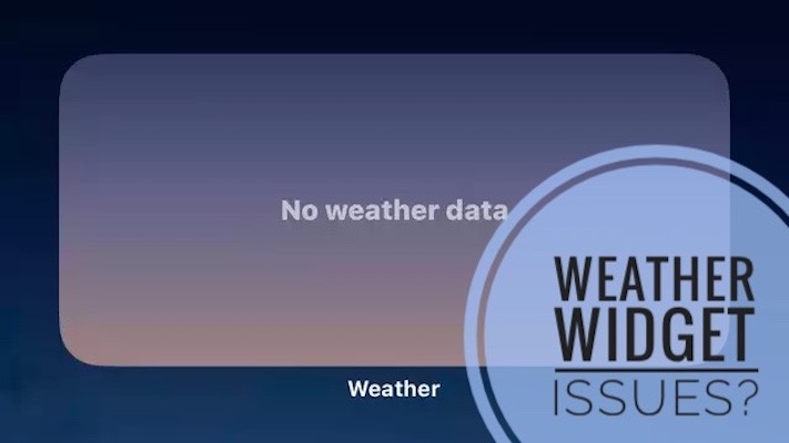 Нет данных о погоде iOS 16 Ошибка на виджете погоды iPhone?  Исправить!