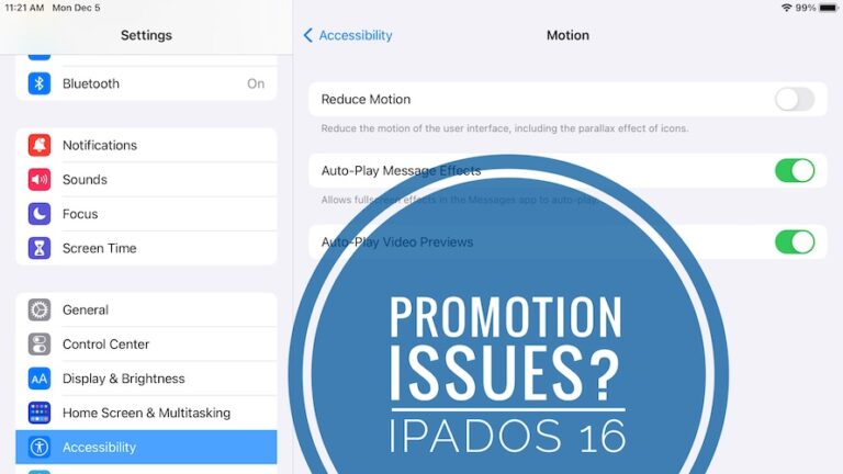 Дисплей ProMotion не работает на iPad в iOS 16?  Исправить?