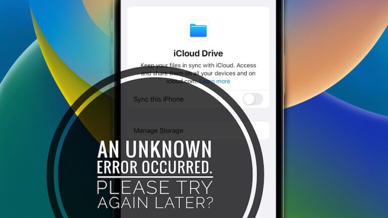 iCloud Drive не включается?  Произошла ошибка в iOS 16.3?