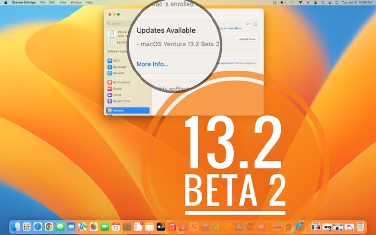 macOS 13.2 Beta 2 Особенности, проблемы, исправленные ошибки и многое другое
