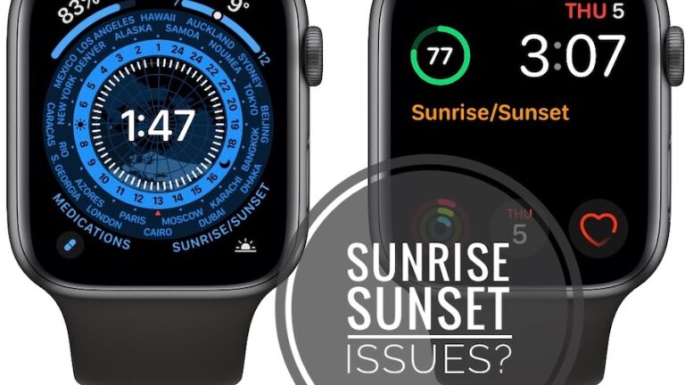 Sunrise Sunset не работает на Apple Watch?  (исправление watchOS 9!)