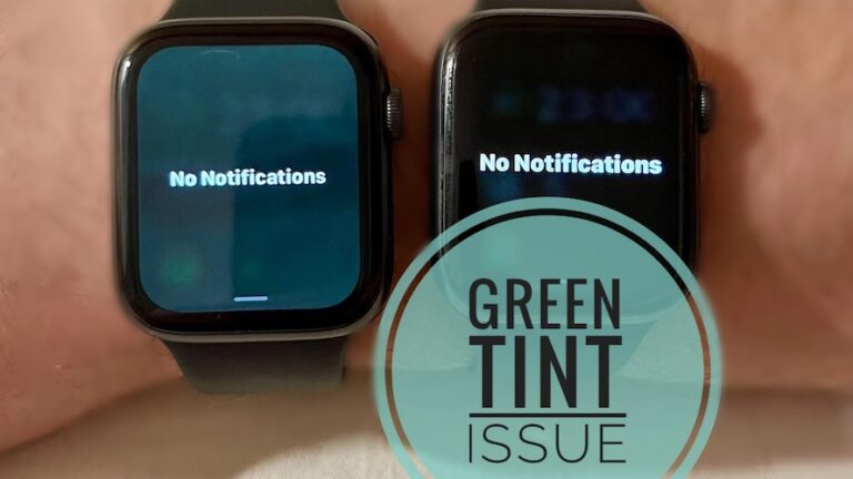 Проблема зеленого оттенка Apple Watch: ошибка watchOS 9.5?  (Исправить?)