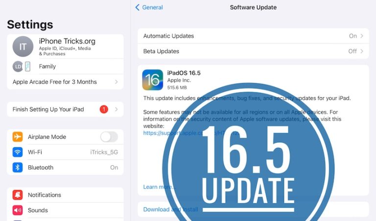 Возможности iPadOS 16.5, исправления ошибок, обновление безопасности, новые проблемы