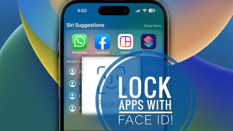 Как заблокировать приложения с помощью Face ID на iPhone (совет для iOS 16!)
