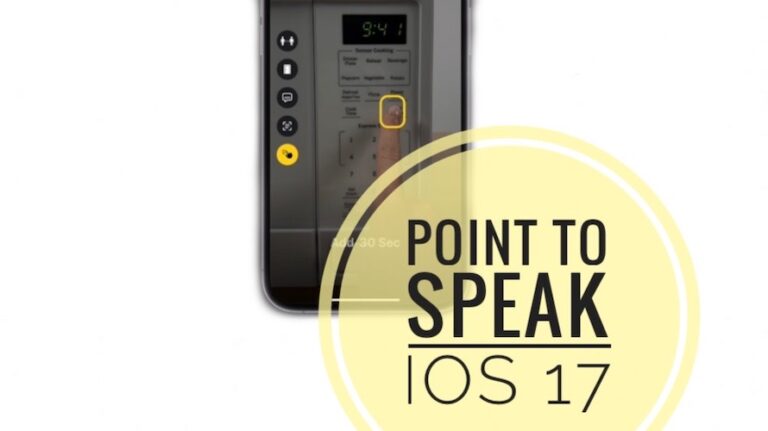 Функция «Укажи и говори» в iOS 17