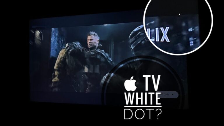 Apple TV Белая точка на экране?  Битый пиксель или глюк?  (Исправить!)