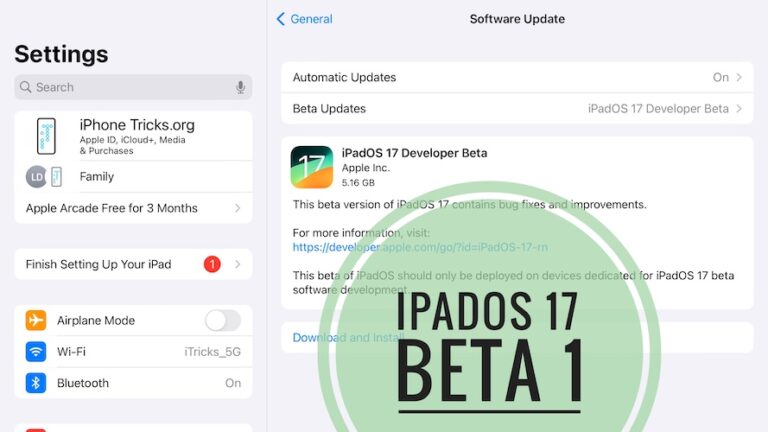 Загрузка бета-версии iPadOS 17 для разработчиков и других пользователей (как это сделать)