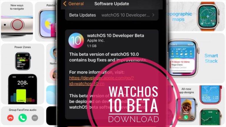 Бета-версия watchOS 10: бесплатная загрузка на Apple Watch 4 и более поздних версиях