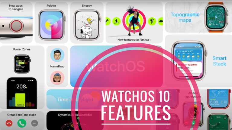 watchOS 10 Особенности, особенности, изменения и улучшения