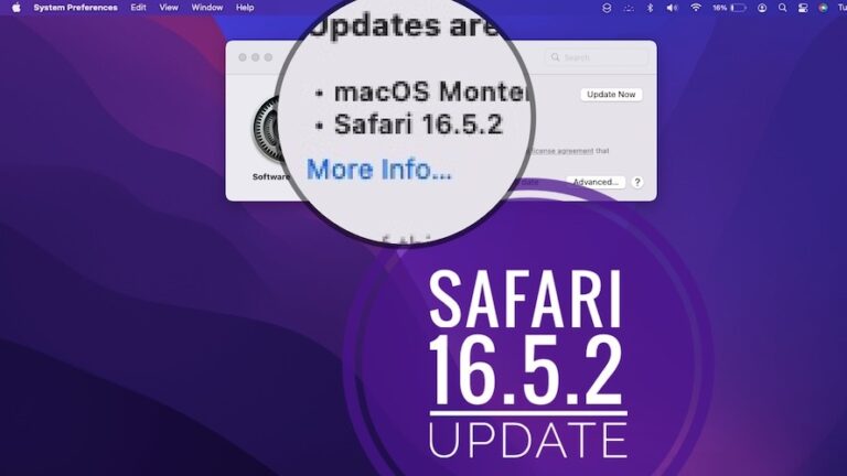 Проблемы Safari 16.5.2, исправления, обновления безопасности и многое другое