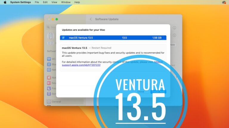 macOS Ventura 13.5 Проблемы, исправления, обновления безопасности и многое другое