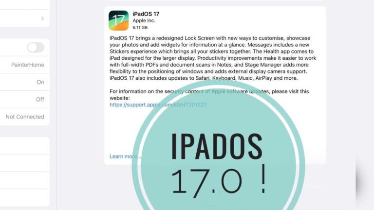 iPadOS 17: проблемы, особенности, ошибки, изменения, проблемы и многое другое