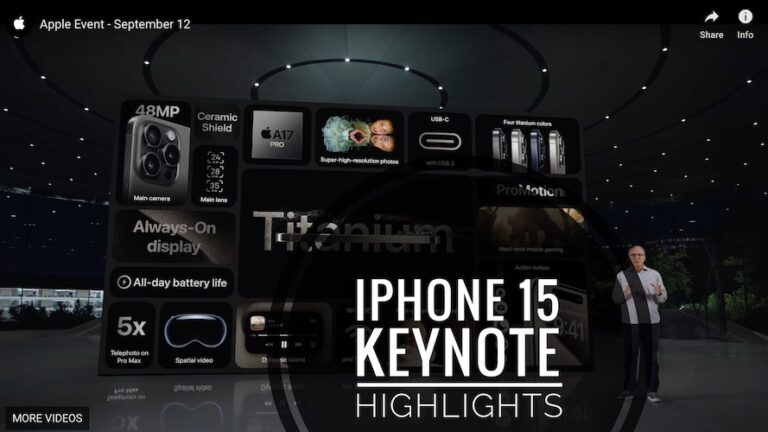 Основные моменты iPhone 15 Keynote (Apple Watch 9, Ultra 2) (видео)