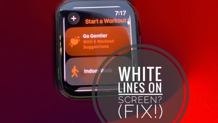 Белые линии по краям экрана Apple Watch (исправление watchOS 10!)