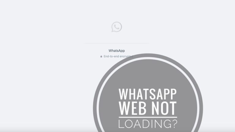 Веб-сайт WhatsApp не загружается в Safari?  Зависло при загрузке?  (Исправить!)