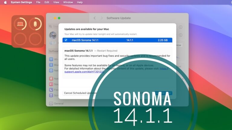 Проблемы macOS Sonoma 14.1.1, исправления ошибок, безопасность и многое другое